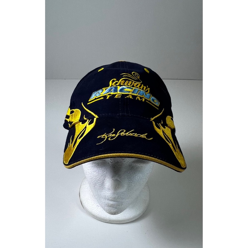 NASCAR Schwan's Racing Team Strap Back Cap Hat Ken Schrader #49 1st Edition